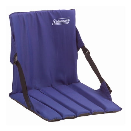 Coleman Portable Stadium Seat Cushion with Backrest, Blue