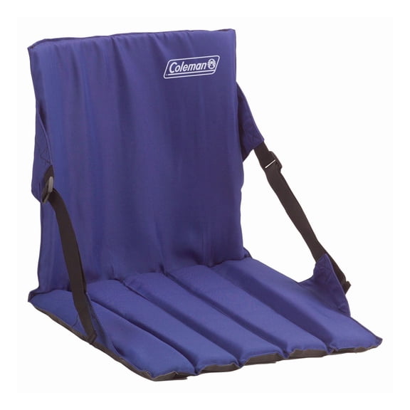 Coleman Portable Stadium Seat Cushion with Backrest, Blue