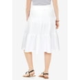 thumbnail image 2 of Woman Within Plus Size Elastic-Waist Knit Tiered Skirt, 2 of 6