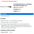 thumbnail image 2 of Front Brake Pad Sensor - Compatible with 2004 Volkswagen Golf, 2 of 2