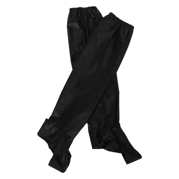 RENACLIPY Men's Rain Pants, 1 Pair Black Oxford Cloth Windproof Outdoor Hiking and Camping Trousers