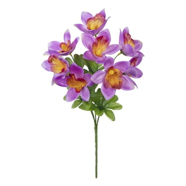 14-inch Artificial Silk Pink Orchid Summer Pick, for Indoor Use, by Mainstays