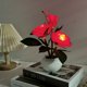 thumbnail image 1 of Ligero LED flores artificiales luz botón batería rosa para decoración de cafetería Likrtyny Para estrenar, 1 of 3