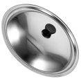 thumbnail image 2 of Frying Pan Lid Stainless Steel Pots Cover Metal Lid Bowl Cover Reusable Pot Lid Pot Pan Lid 32cm, 2 of 4