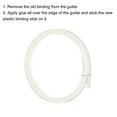 thumbnail image 3 of Uxcell Plastic Binding Purfling Strip 1650x1.5x0.5mm for Acoustic Classical Guitar White 2 Pack, 3 of 5