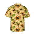 thumbnail image 3 of Goofa Sunflowers Hawaiian Shirt for Men, Unisex Summer Beach Casual Short Sleeve Button Down Shirts,Aloha Tropical Floral print shirt-Medium, 3 of 9