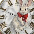 thumbnail image 6 of Orinice Rabbit Clock Beatrix Potter Round Tablecloth Stain Resistant Washable for Indoor Outdoor Kitchen Dining Wedding Parties 100% Polyester Fiber 38-42, 6 of 8