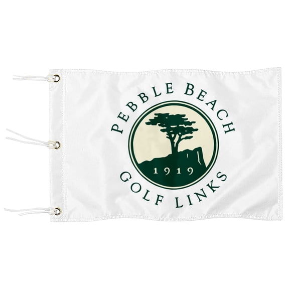 DianYu Pebble Beach Golf Links Pin Flag Practic Putting Green Golf Flag For Backyard Garden  Miniature Pin Flag with Three Brass Grommets 20x13Inch