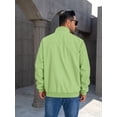 thumbnail image 5 of Colsmile Men's Bomber Jacket, Lightweight Casual Zip Up Windbreaker with Plaid Lining, 5 of 7