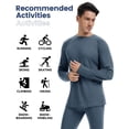thumbnail image 3 of Woolcano Men's 100% Merino Wool Thermal Base Layer Top, 260 GSM Long Sleeve Shirt for Hiking, Skiing and Cold Weather Activities, 3 of 6