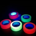 thumbnail image 2 of 6-Pack Super Bright UV Blacklight Reactive Fluorescent/Neon Gaffer Tape,6 Colors, 0.6 in x 16.4ft Per Roll, for Black Light Party Supplies, 2 of 8
