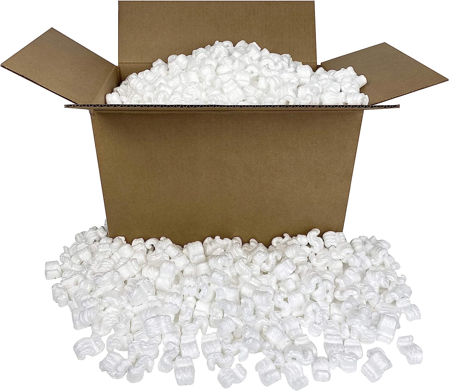 StarBoxes White Regular Loose Shipping Packing Peanuts 22.5 gal / 3 Cubic Feet
