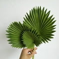 thumbnail image 5 of 3 Pcs Artificial Palm Leaves Bunch Green Plastic Plants Simulation Leaves Flower Arrangement Home Decoration, 5 of 8