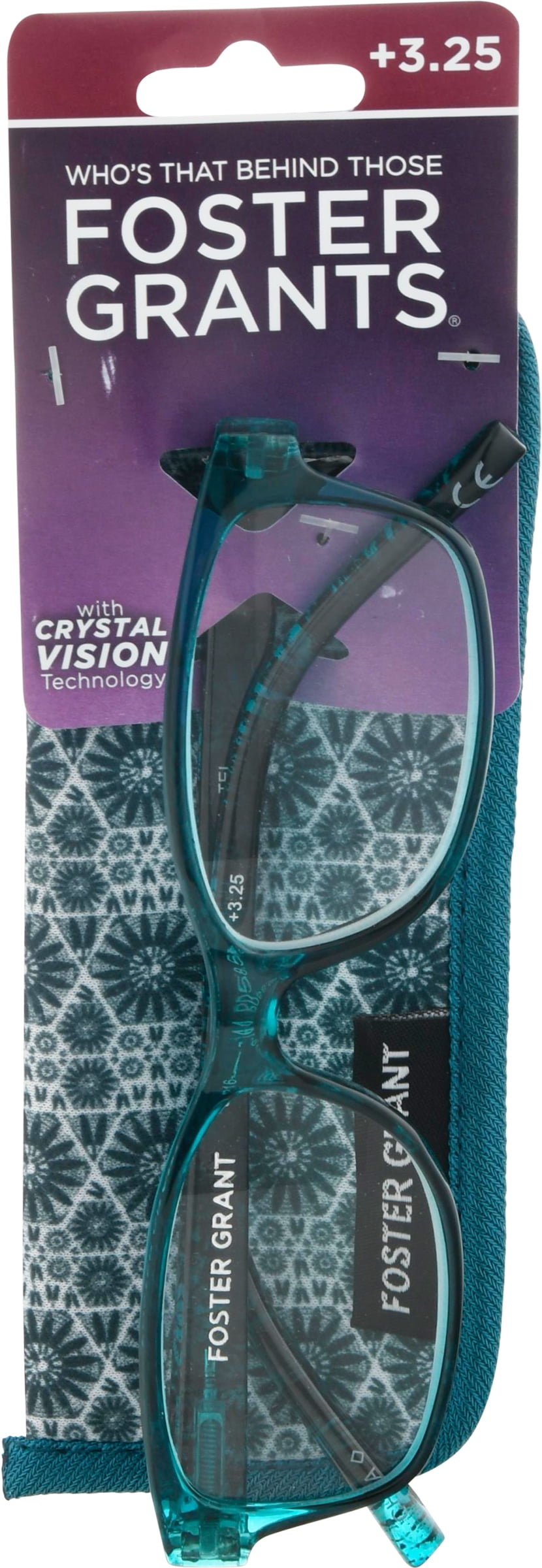 Foster Grant Reading Glasses Pearla Teal +3.25