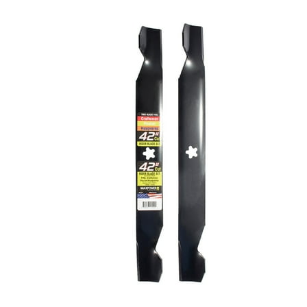 MaxPower 561713 (2) Blade Set for 42" Cut Poulan, Husqvarna, Craftsman Riders Replaces OEM #138971, 138498, 127843