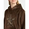 thumbnail image 4 of No Boundaries Faux Fur Graphic Hoodie, Women's, 4 of 5