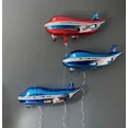 thumbnail image 2 of Balloons 3Pcs (Red And 2 Blues) Airplane Foil Balloons, Airplane Birthday Party, 2 of 2