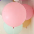 thumbnail image 2 of BalsaCircle 2 Blush Matte 32" Large Latex Plain Balloons, 2 of 6