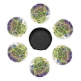 thumbnail image 4 of Cartoon Ghostbusters Round Coaster Set Of 6 Tabletop Protection Mats Leather Drink Cup Coasters Kitchen Coffee Decor, 4 of 8