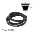 thumbnail image 2 of Unique Bargains 850mm Inner Girth 10mm Width Cogged V Belts, Rubber Drive Belt for Power Transmission 2 Pack, 2 of 6
