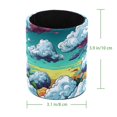 thumbnail image 4 of Solución de almacenamiento eficiente: Portalápices cilíndrico y organizador de escritorio para maquillaje y artículos de arte, Nubes de colores, 4 of 5