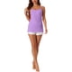 thumbnail image 2 of Camisetas de tirantes ajustables para mujer INSPIRE CHIC con sujetador incorporado, corte slim, escote redondo, talla XS, color púrpura, 2 of 6