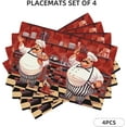 thumbnail image 3 of Kitchen Funny Chef Table Placemats Set of 4 Kitchen Cook Theme Indoor Outdoor Table Placemat for Holiday Banquet Kitchen Table Decor, 3 of 6