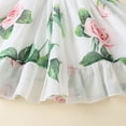 thumbnail image 4 of Toddler & Baby Girls Summer Off Shoulder Tutu Princess Dress Chiffon Flowy Beachwear Sundress, 4 of 7