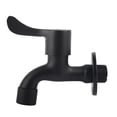 thumbnail image 2 of Grifo para Lavadora, 304 Grifo de Agua de Acero inoxidable Grifo de Agua Fría Negro Grifo de Pared Sin Fugas Grifo de Agua Para Lavandería Fregadero de Cocina, 2 of 7