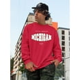 thumbnail image 2 of Michigan State Sports Style Sweatshirt Men -Image by Shutterstock, Male Small, 2 of 4