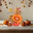 thumbnail image 5 of Harvest Berry Pumpkin Decor - Plastic Farmhouse Centerpiece Thanksgiving Tabletop Decoration Fall Shelf Display Seasonal Gift Accent(B), 5 of 8