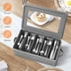 thumbnail image 3 of Caja para Guardar Cubiertos, Organizador de Cubiertos con Tapa con Cremallera, Estuche para Cubiertos de 5 Compartimentos con Divisor Ajustable y Asa., 3 of 5