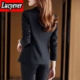 thumbnail image 6 of PIKADINGNIS High Quality Office Work Blazer Women Korean Notched Pockets Long Sleeve Coat Ladies Autumn Casual Suit Jacket, 6 of 6