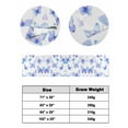 thumbnail image 6 of Xipuska Blue Purple Butterfly Bed Runners for Cal King Size Bed, Decorative Bed Throws for Foot of Bed, Watercolors Charming Butterflies Bed Runner Sofa Throw Bedding Scarf Slipcover for Bedroom, 6 of 6
