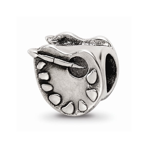 925 Sterling Silver Reflections Artists Palette Bead; for Adults and Teens; for Women and Men