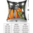 thumbnail image 5 of Fall Pillow Covers 16×16 Inch Set of 2 Black White Buffalo Check Pumpkin Decorative Throw Pillow Covers Autumn Harvest Thanksgiving Pillowcase for Couch Cushion Sofa Bed Patio Courtyard Home Decor, 5 of 5