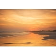 thumbnail image 2 of Hausenflock, Alan 18x13 White Modern Wood Framed Museum Art Print Titled - Golden Sunset Beach II, 2 of 4