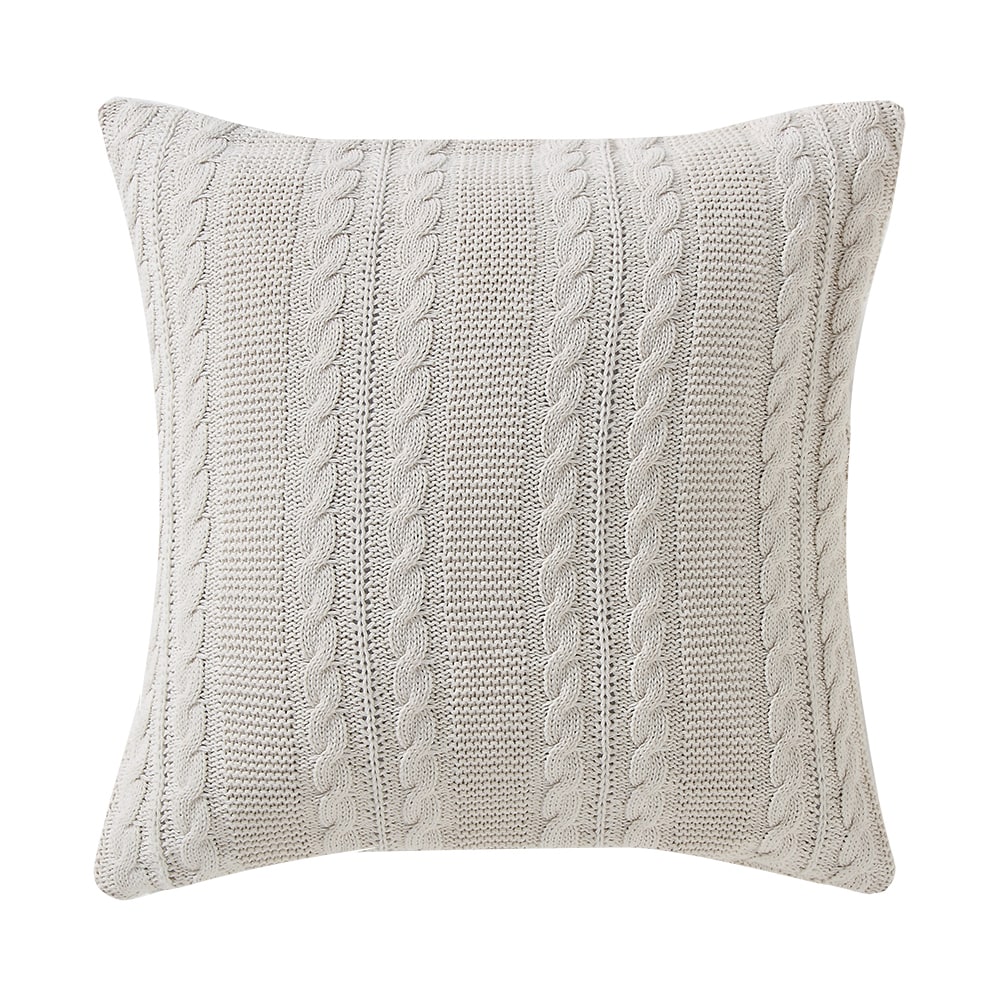 VCNY Home 19.2" x 18.4" OffWhite, Ivory Cotton Throw Pillow
