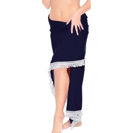 Womens Pareo Wrap Scarf Bathing Suit Swimsuit Swimwear Sarong Bikini Cover ups