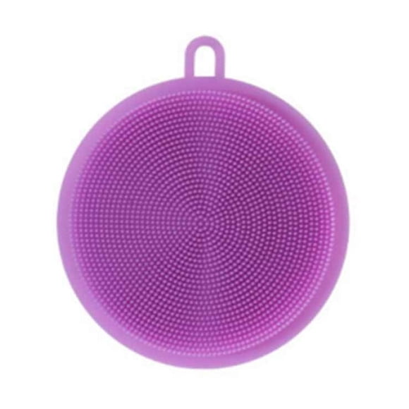 Advancent Cepillo para platos, lavadora, fregador, alfombrilla, forro, frutas, verduras, caldera de alimentos Suministros de limpieza para el hogar púrpura