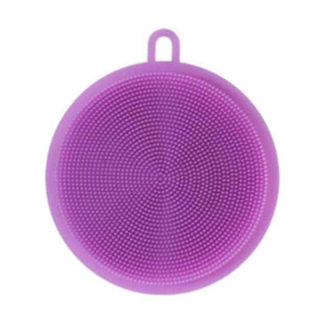 Advancent Cepillo para platos, lavadora, fregador, alfombrilla, forro, frutas, verduras, caldera de alimentos Suministros de limpieza para el hogar púrpura