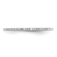 thumbnail image 3 of 925 Sterling Silver Diamond Wedding Band Ring, 3 of 10