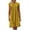 Yellow, variant on New Hot Cotton and Linen Summer Dresses 2025 Women's Solid Crewneck Loose Pleated Dress Fashion Short Sleeve Beach Casual Dress Knee Length