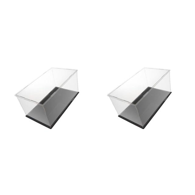 Vitrina acrílica Bearachild Cajas de protección a prueba de polvo 28x16x14cm 2piezas