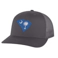thumbnail image 2 of South Carolina Trucker Hat - Embroidered State Flag Design - Palmetto State Cap Snapback (CoyoteBrown), 2 of 9