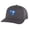 Charcoal, variant on South Carolina Trucker Hat - Embroidered State Flag Design - Palmetto State Cap Snapback (NavyBlue)