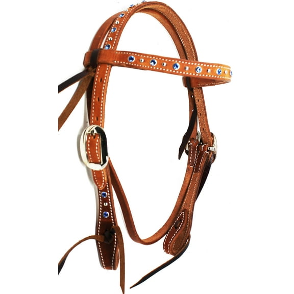 Challenger USA Horse Saddle Tack Bridle Western Leather Headstall PONY 78RT13RB