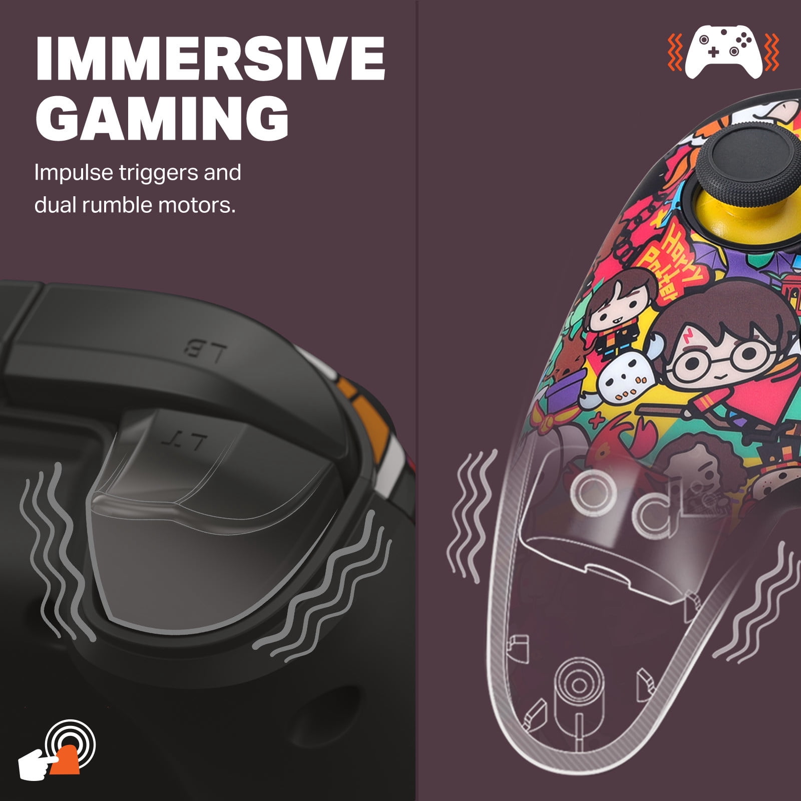 PowerA Wired Controller for XBOX Series X|S - Chibi Harry Potter