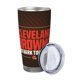 thumbnail image 2 of Taza térmica duradera de acero inoxidable 304 con tema del equipo de fútbol de los Browns con tapa y pajita Taza térmica de acero inoxidable de 20 oz Taza para automóvil Adecuada para bebidas frías y, 2 of 8