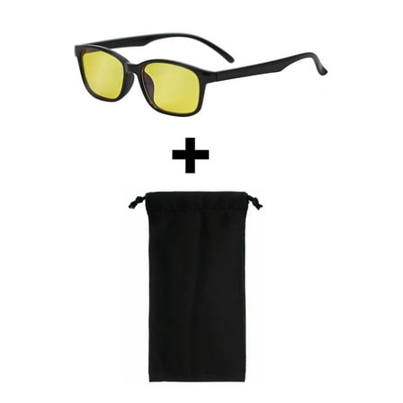 Blue Light Blocking Glasses for Sleep, Computer & Gaming – Amber Lens to Reduce Eye Strain, Headaches & Improve Rest – Lightweight Anti-Blue Light Eyewear for Men & Women